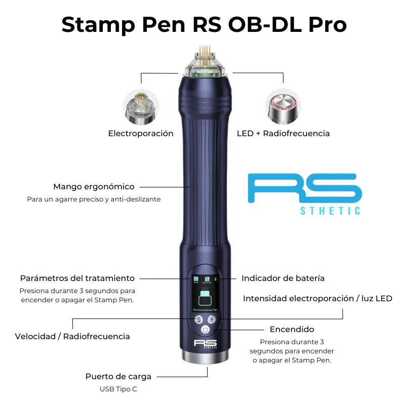 Electroporador Stamp Pen OB-DL Pro