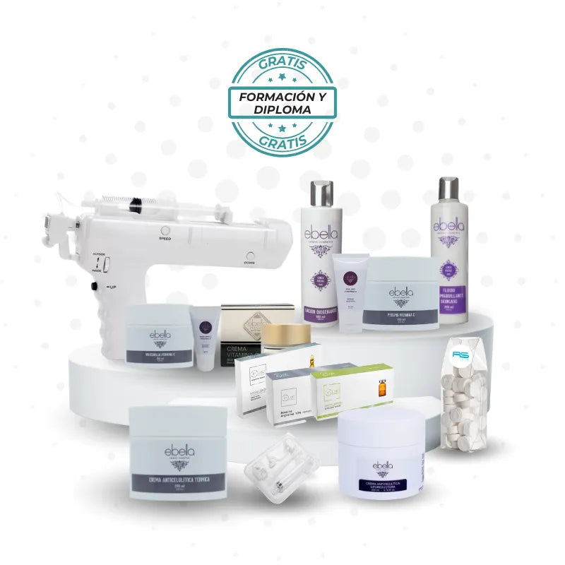 Kit de mesoterapia completo con cosméticos y desechables