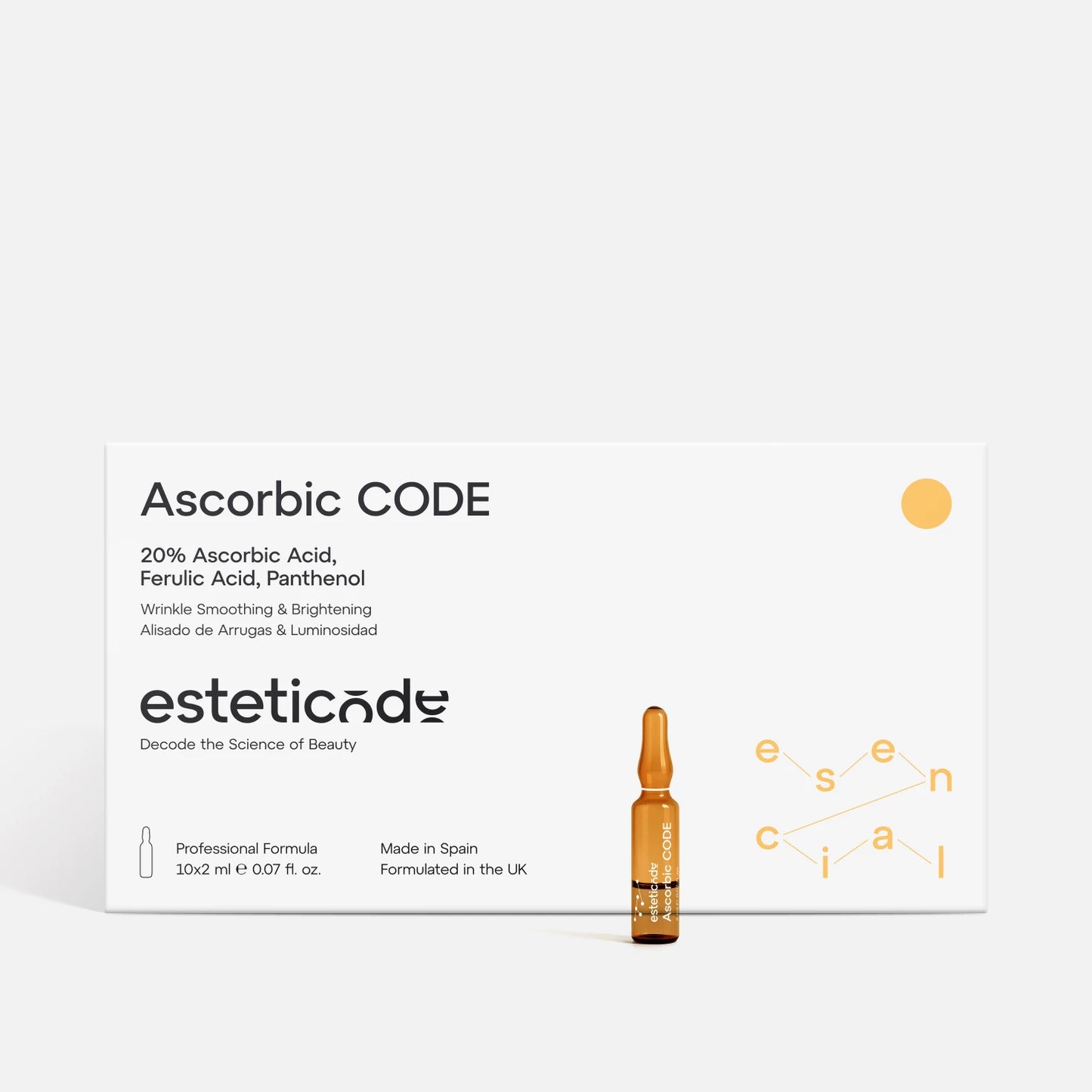 Ampollas Ascorbic CODE | Antioxidantes e Iluminadoras