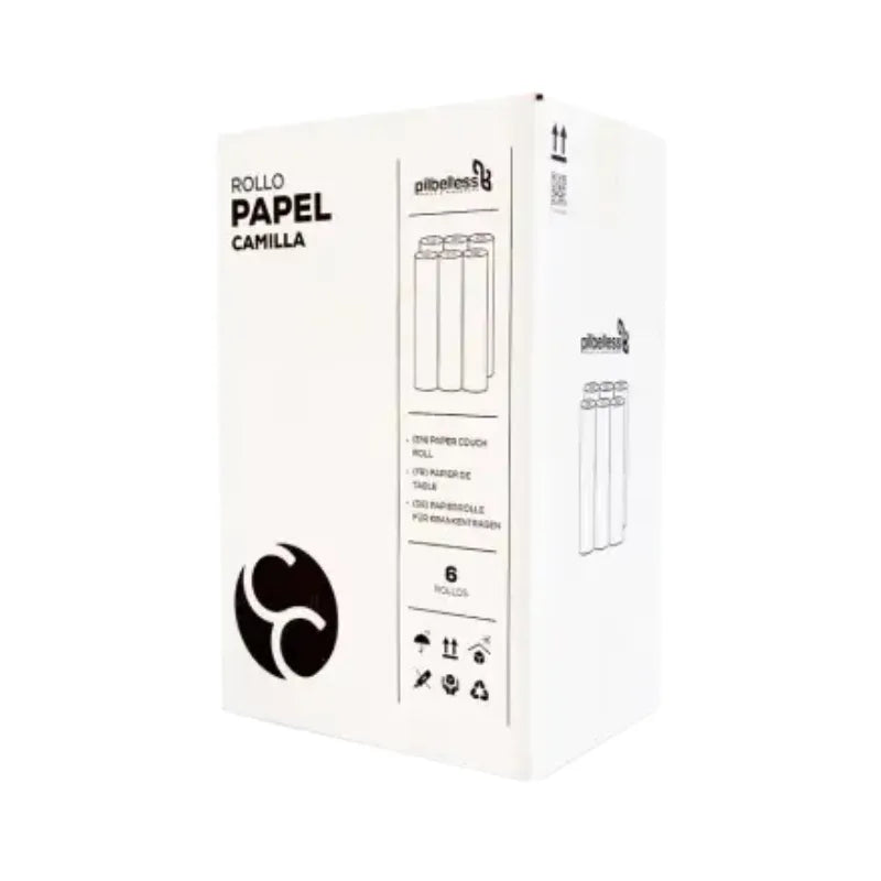Rollos de papel para camilla parafinado 6 unidades
