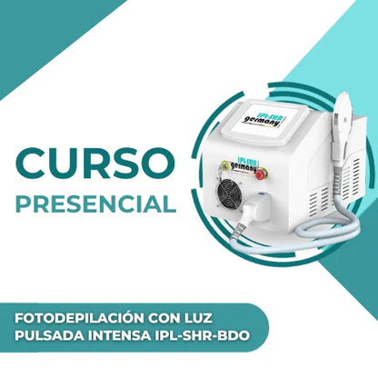 Curso de fotodepilación con luz pulsada intensa IPL SHR BDO