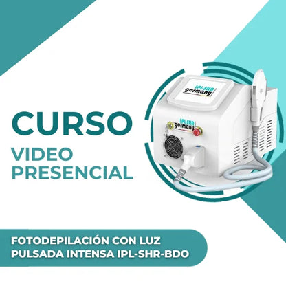 Curso de fotodepilación con luz pulsada intensa IPL SHR BDO