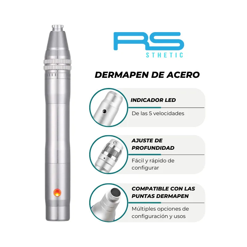 Dermapen RS de Acero Inoxidable