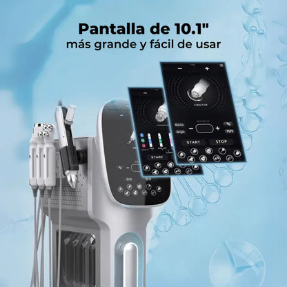 Hidrodermoabrasión con analizador de la piel multifunción 10 en 1 F88U1