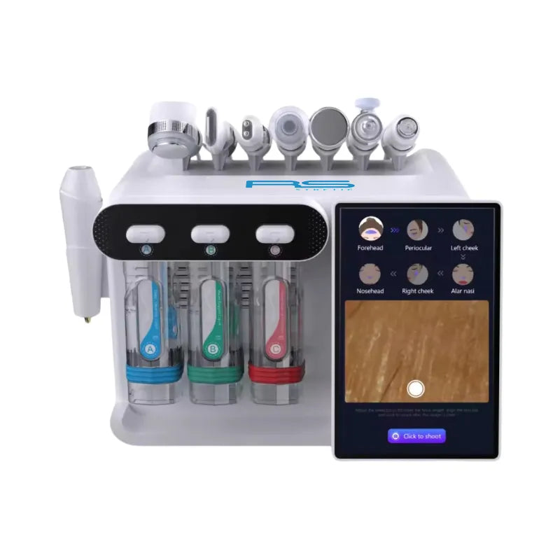Hidrofacial 7 en 1 con cámara de diagnóstico RS F88W2