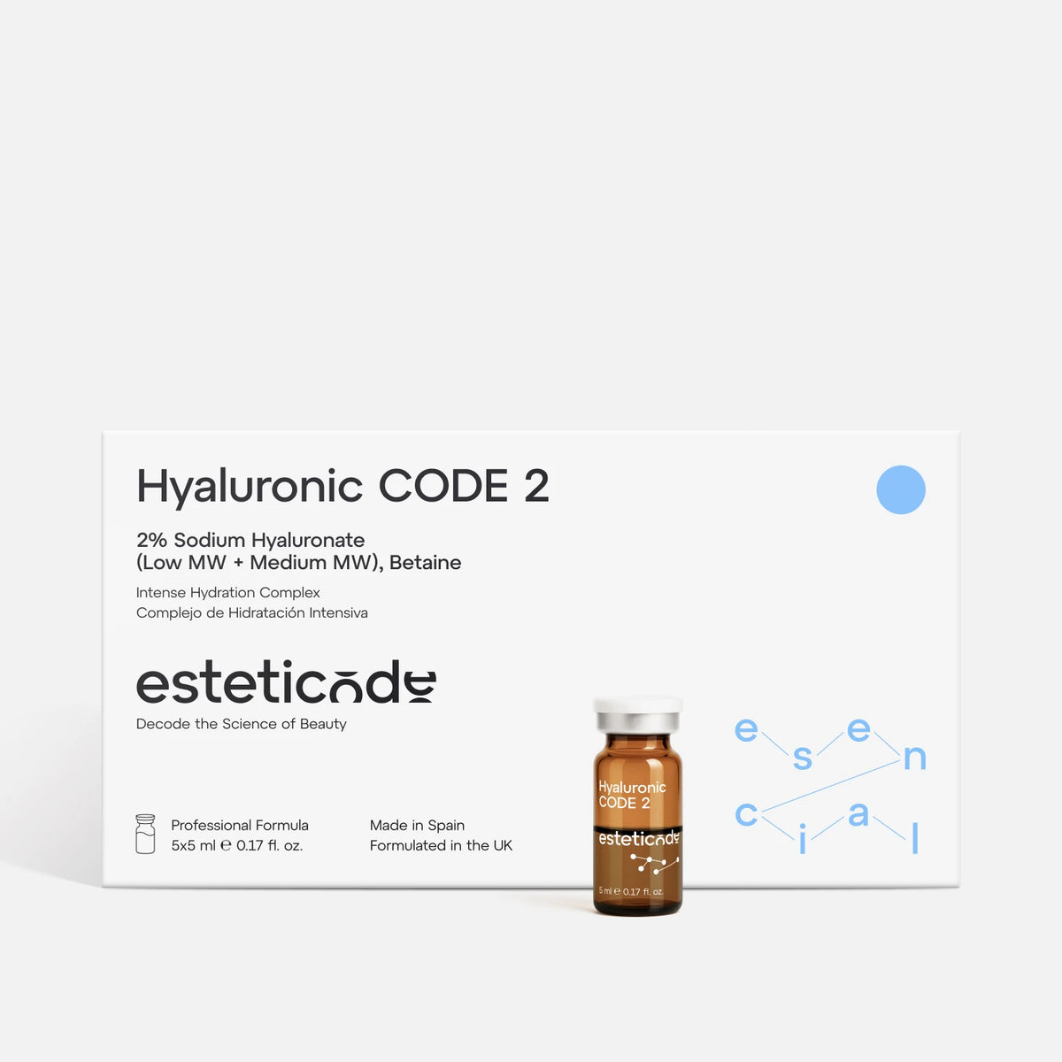 Viales Hyaluronic CODE 2 | Hidratación Intensiva