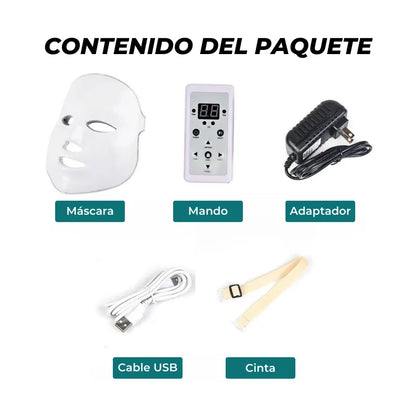 Máscara LED 7 Colores