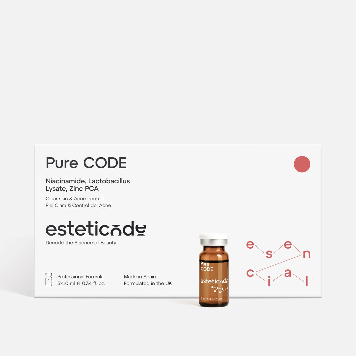 Viales Pure CODE | Control de Acné y Piel Grasa