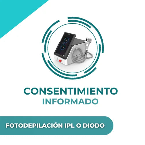 Consentimiento informado de fotodepilación IPL o diodo