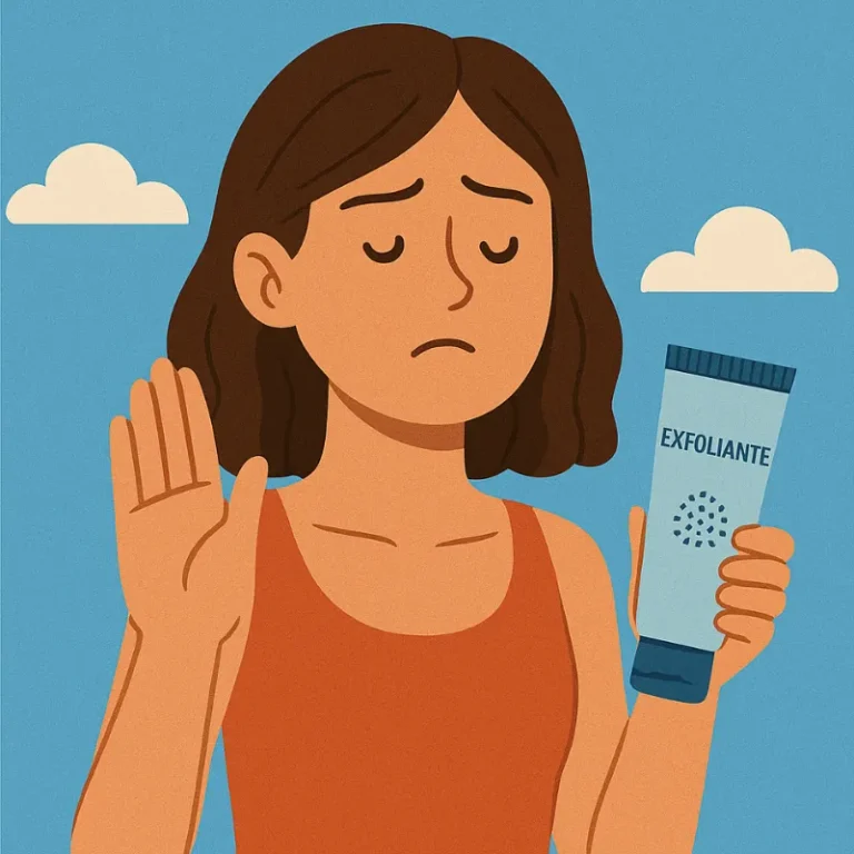 Evitar el uso de exfoliantes los primeros días