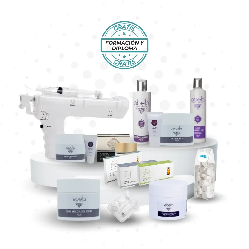 Kit de mesoterapia completo con cosméticos y desechables